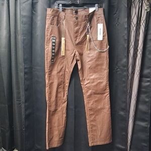 Reason Men's Straight Brown Jeans